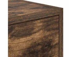 Mueble de TV de roble ahumado 80x31x25,5cm Madera de ingeniería