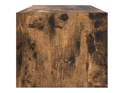Mueble de TV de roble ahumado 80x31x25,5cm Madera de ingeniería