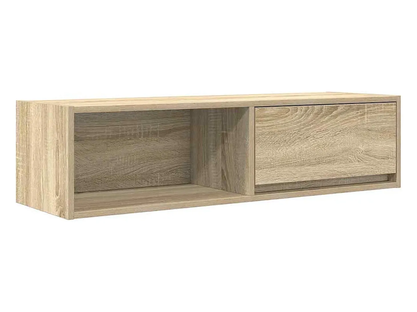 Mueble de TV de roble Sonoma 100x31x25,5cm Madera de ingeniería