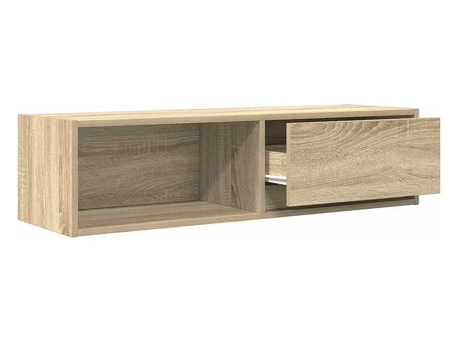 Mueble de TV de roble Sonoma 100x31x25,5cm Madera de ingeniería