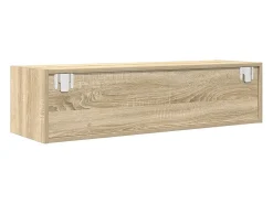 Mueble de TV de roble Sonoma 100x31x25,5cm Madera de ingeniería