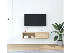 Mueble de TV de roble Sonoma 100x31x25,5cm Madera de ingeniería