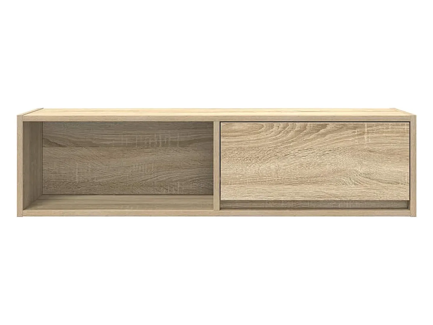 Mueble de TV de roble Sonoma 100x31x25,5cm Madera de ingeniería