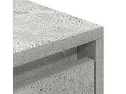 Mueble de TV gris hormigón 188,5x41x50 cm madera de ingeniería