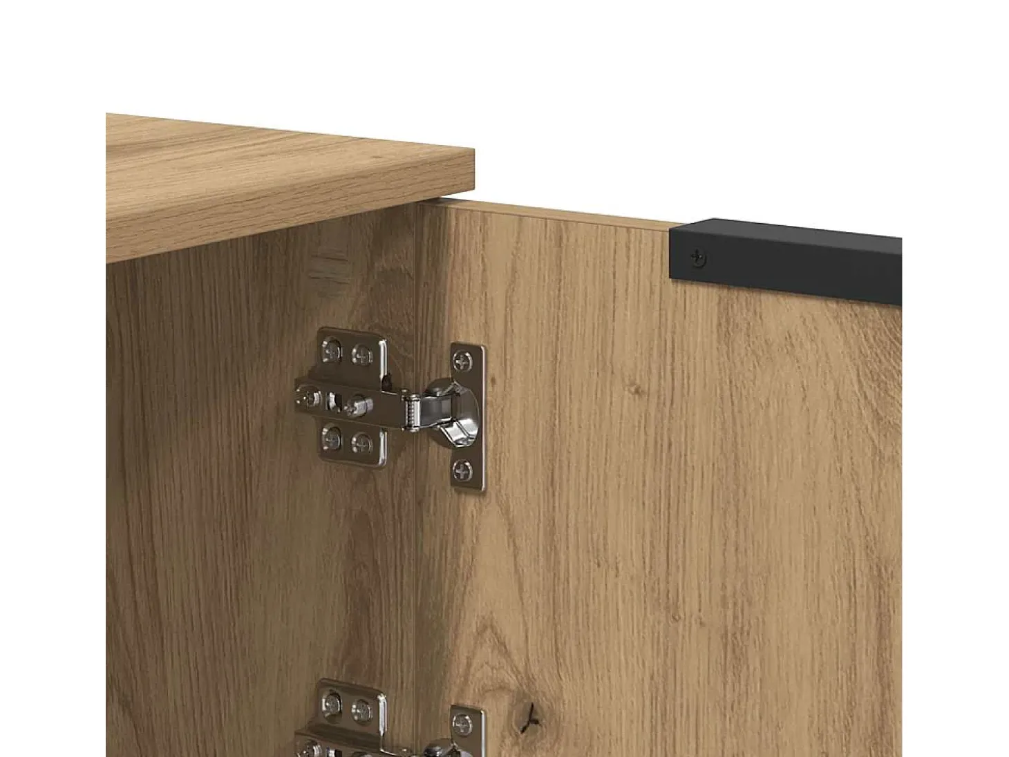 Mueble de TV madera contrachapada artisan roble 102x35x36,5 cm