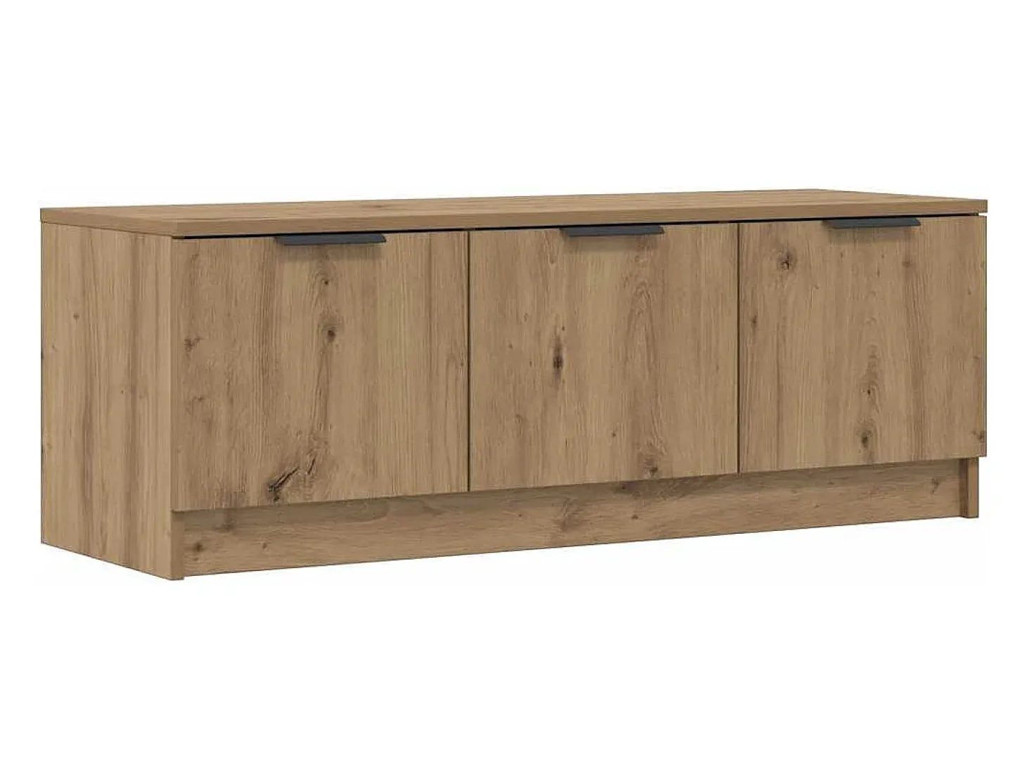 Mueble de TV madera contrachapada artisan roble 102x35x36,5 cm