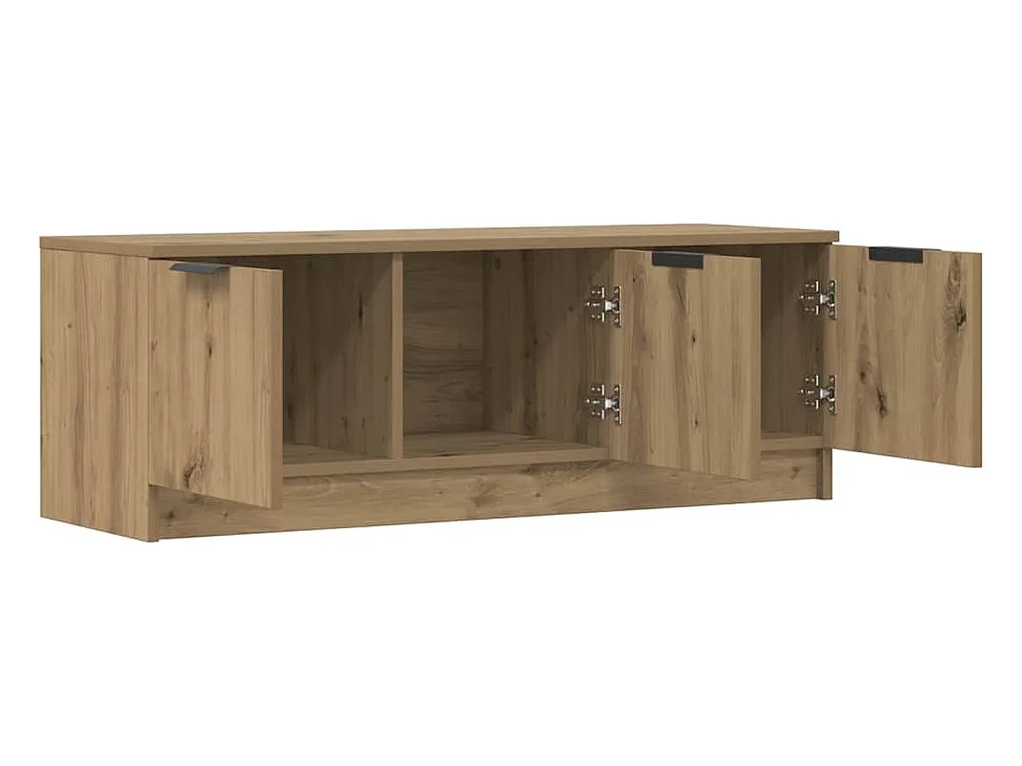 Mueble de TV madera contrachapada artisan roble 102x35x36,5 cm