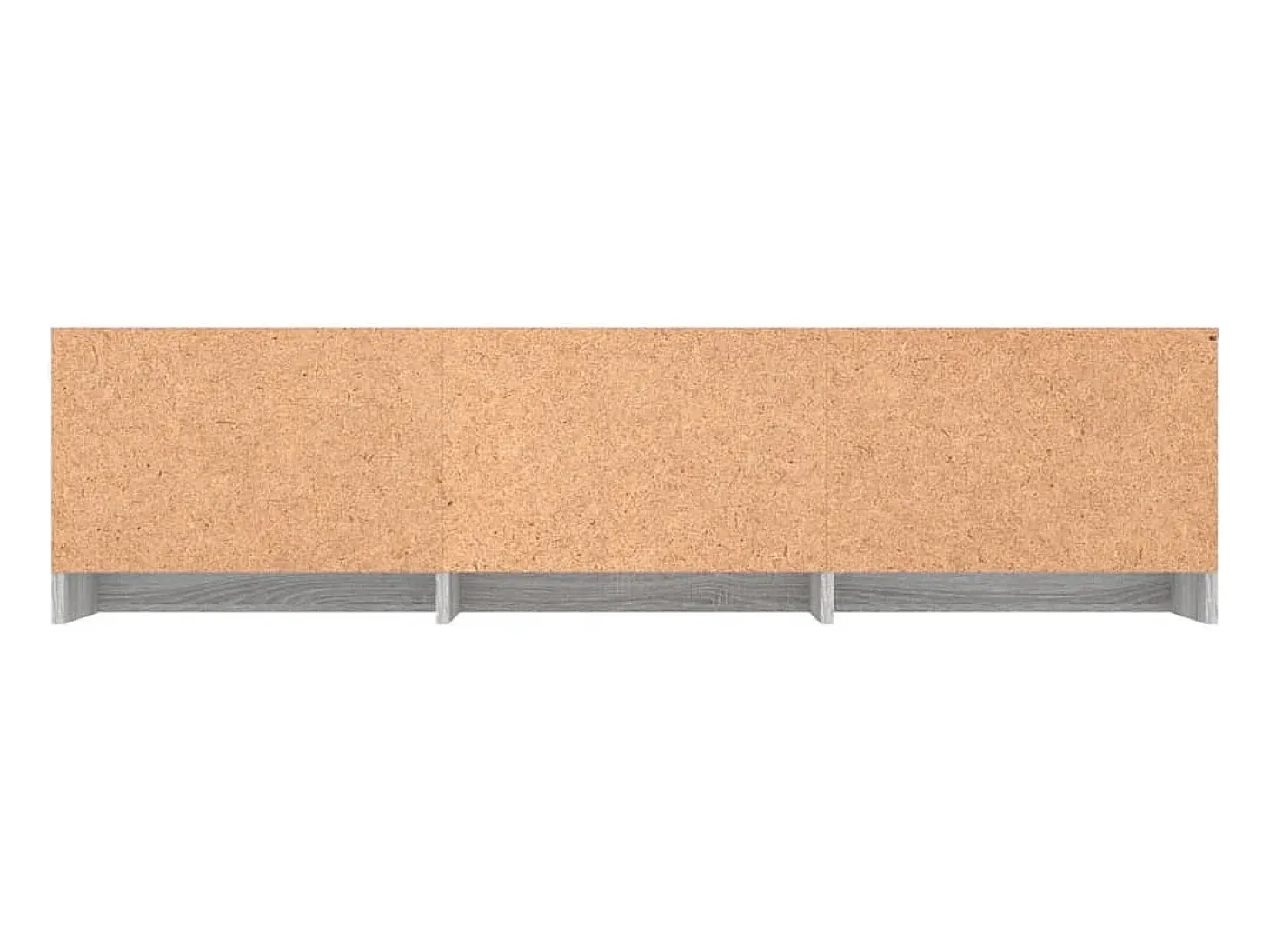 Mueble de TV madera contrachapada gris Sonoma 140x40x35,5 cm ES811916