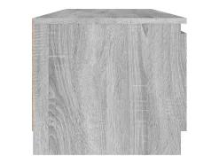 Mueble de TV madera contrachapada gris Sonoma 140x40x35,5 cm ES811916