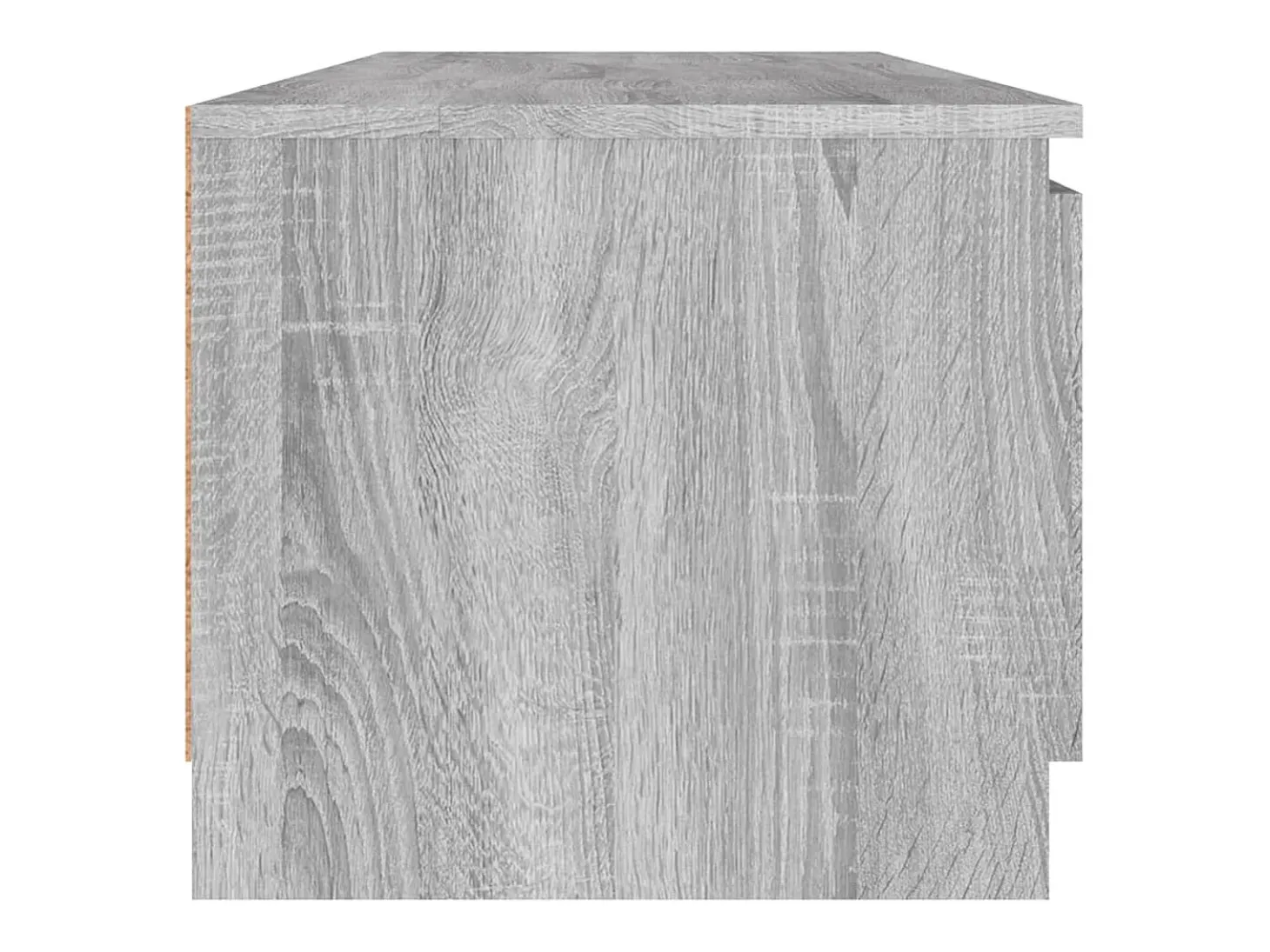 Mueble de TV madera contrachapada gris Sonoma 140x40x35,5 cm ES811916