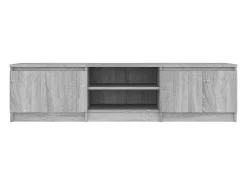 Mueble de TV madera contrachapada gris Sonoma 140x40x35,5 cm ES811916