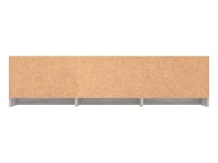 Mueble de TV madera contrachapada gris Sonoma 140x40x35,5 cm