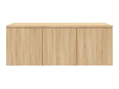 Mueble de TV madera contrachapada color roble 80x34x30 cm ES80473