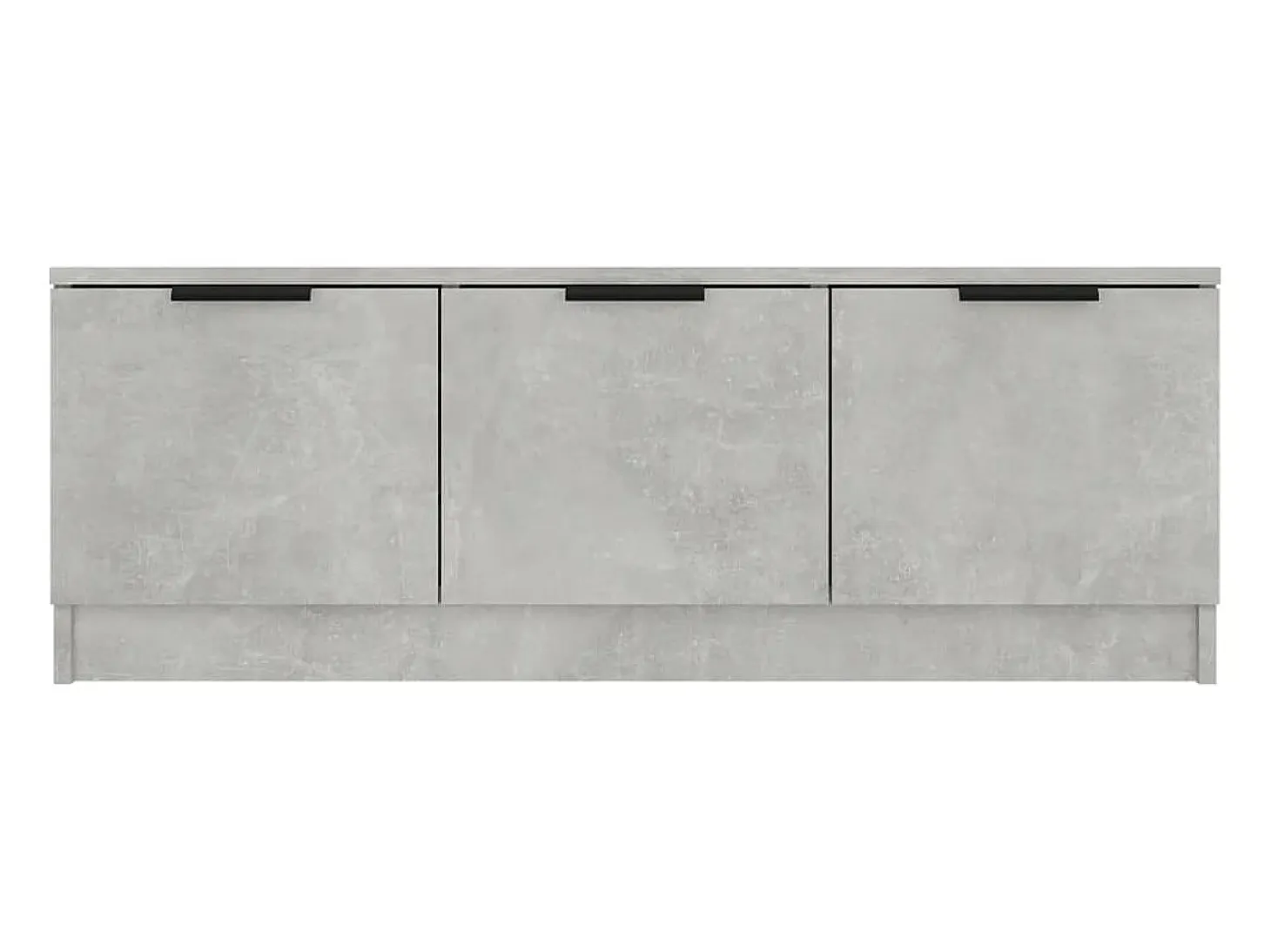 Mueble de TV madera contrachapada gris hormigón 102x35x36,5 cm