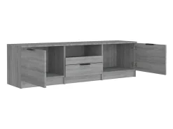 Mueble de TV madera contrachapada gris Sonoma 140x35x40 cm