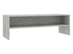 Mueble de TV madera contrachapada gris hormigón 120x40x40 cm ES272695