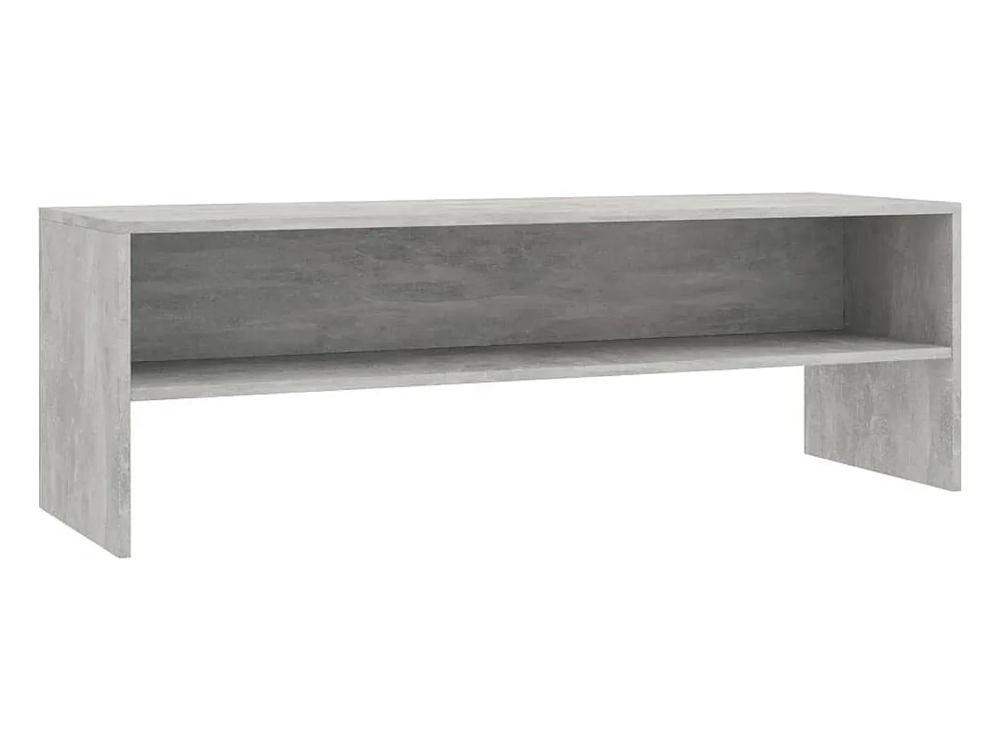 Mueble de TV madera contrachapada gris hormigón 120x40x40 cm ES272695