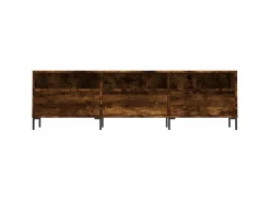Mueble de TV madera contrachapada roble ahumado 150x30x44,5 cm ES18099