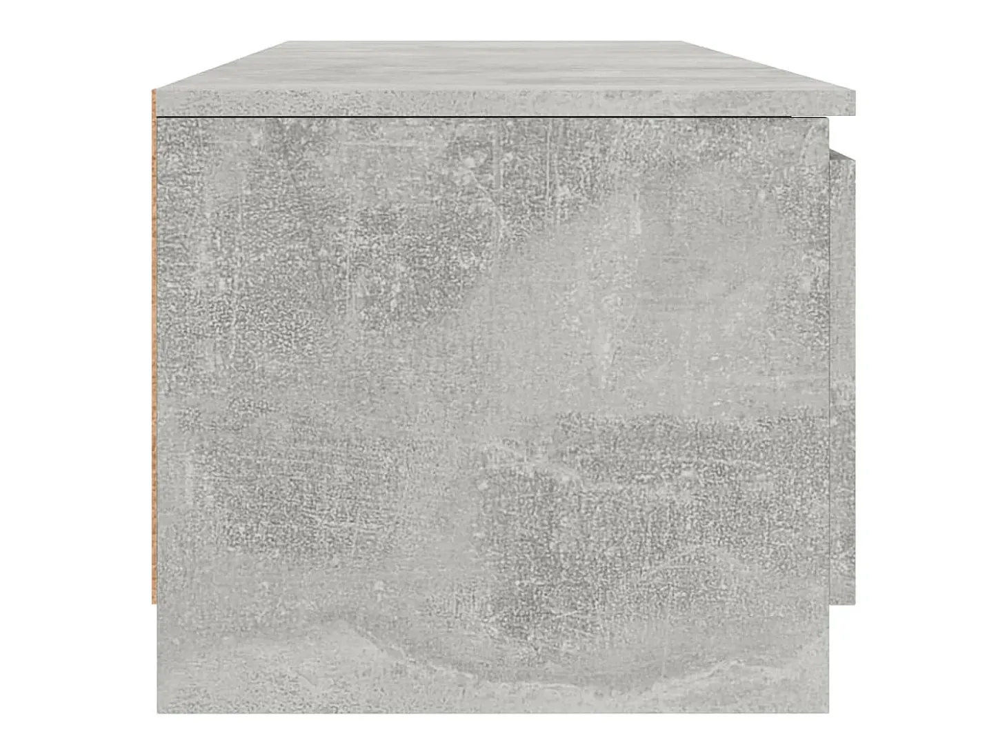 Mueble de TV madera contrachapada gris hormigón 140x40x35,5 cm