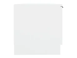 Mueble de TV madera contrachapada blanco 102x35x36,5 cm