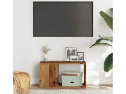 Mueble de TV madera de ingeniería envejecida 60x24x32 cm