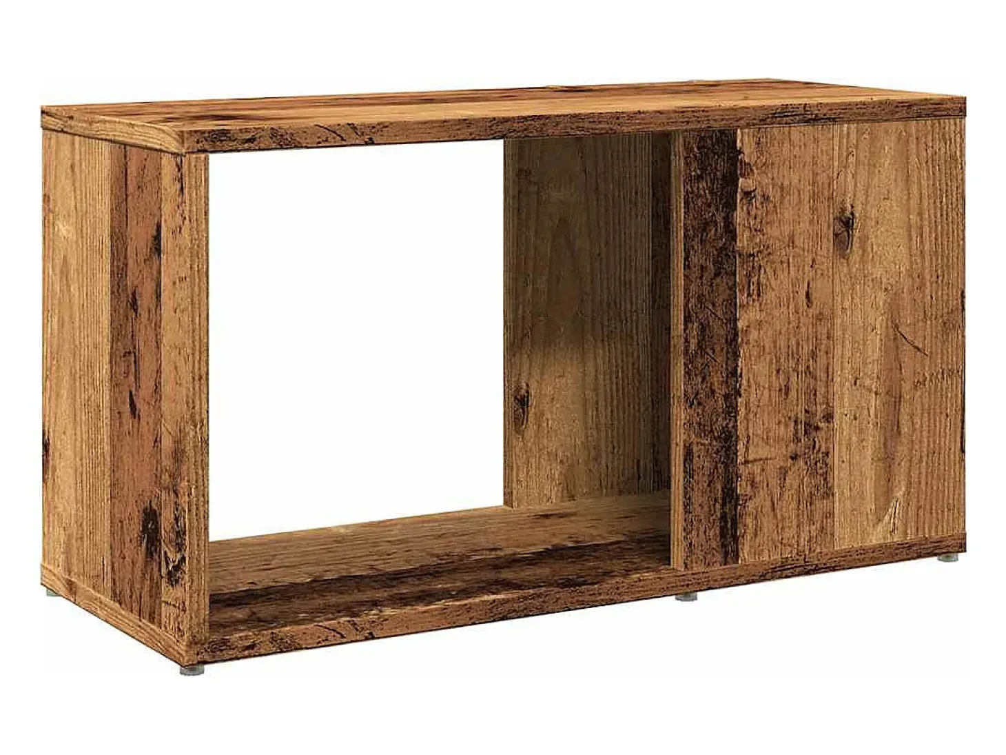 Mueble de TV madera de ingeniería envejecida 60x24x32 cm