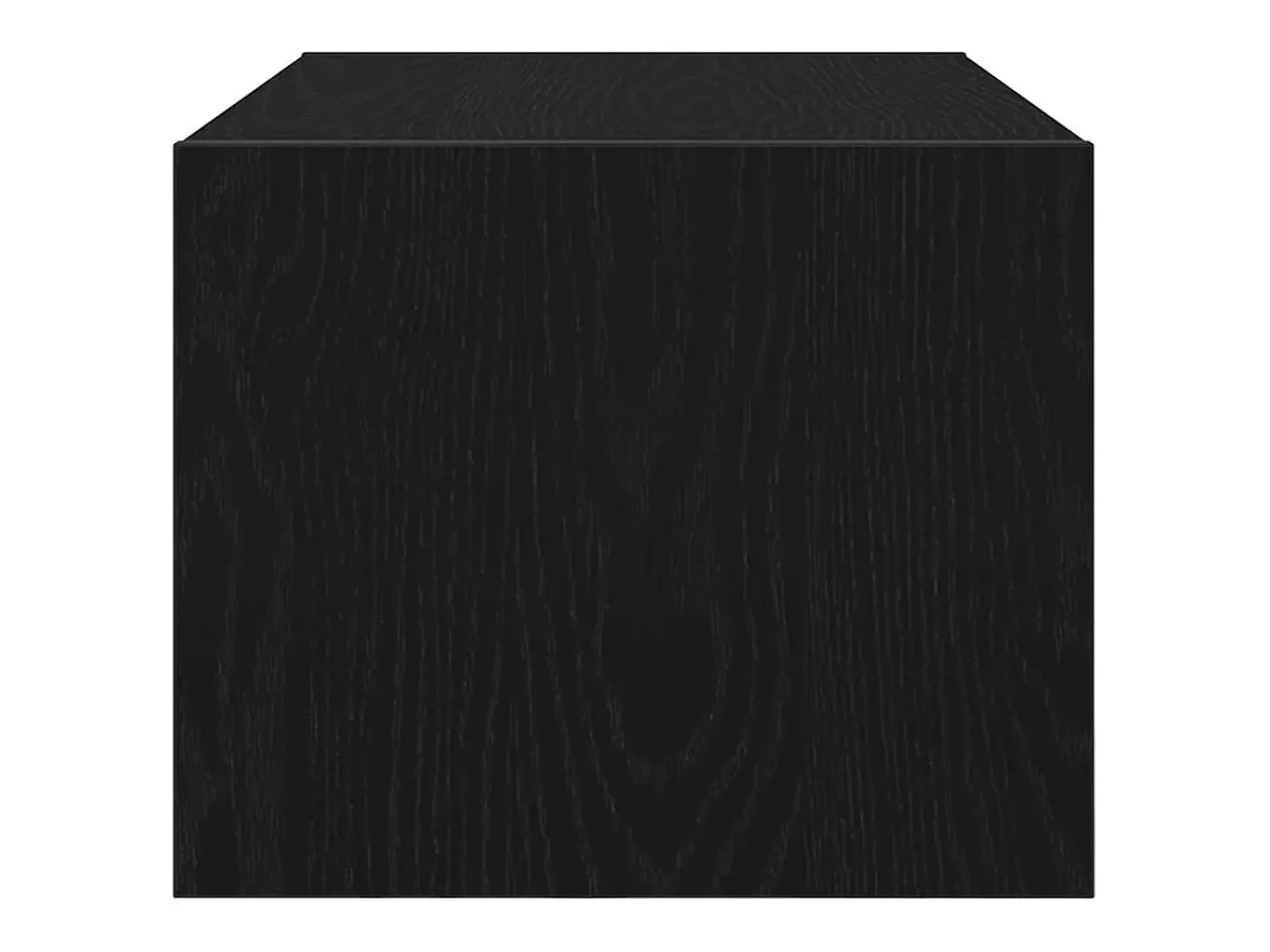 Mueble de TV madera de ingeniería roble negro 60x31x25,5 cm