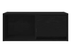 Mueble de TV madera de ingeniería roble negro 60x31x25,5 cm