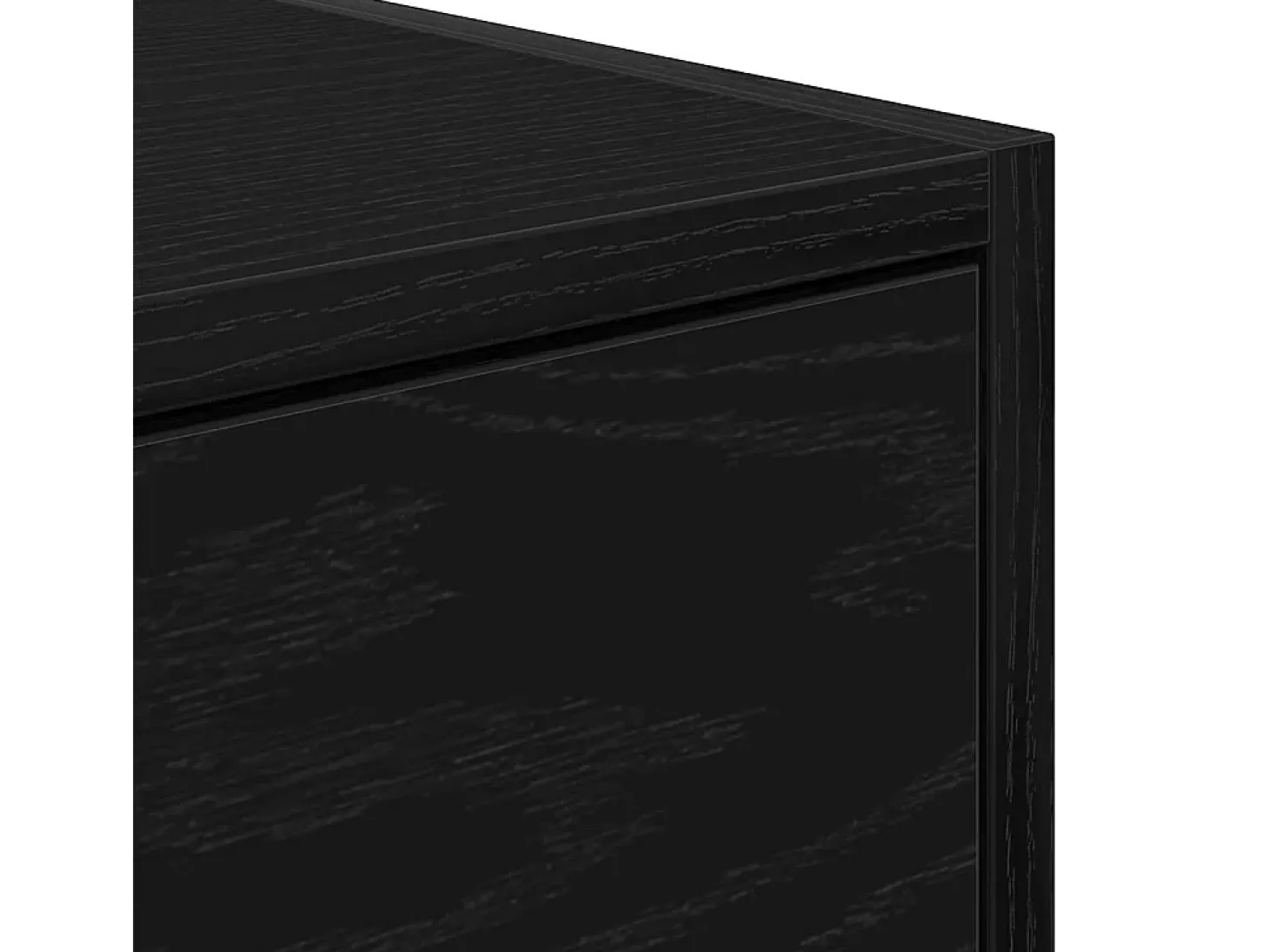 Mueble de TV madera de ingeniería roble negro 60x31x25,5 cm