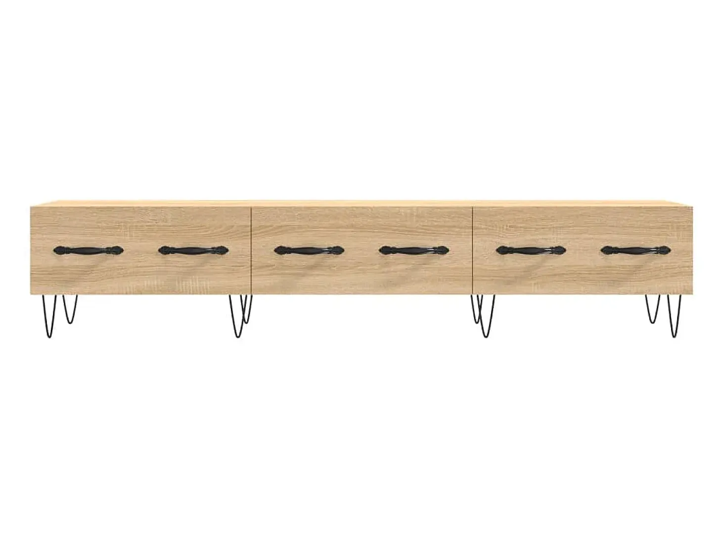 Mueble de TV madera de ingeniería roble Sonoma 150x36x30 cm