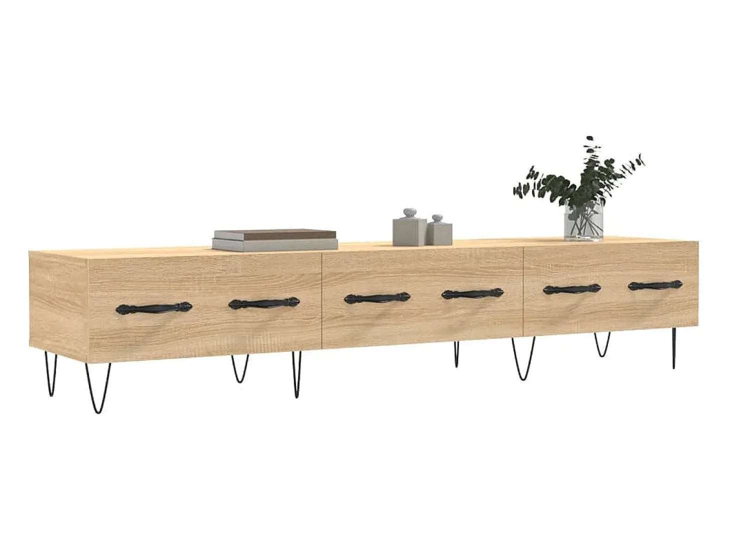 Mueble de TV madera de ingeniería roble Sonoma 150x36x30 cm