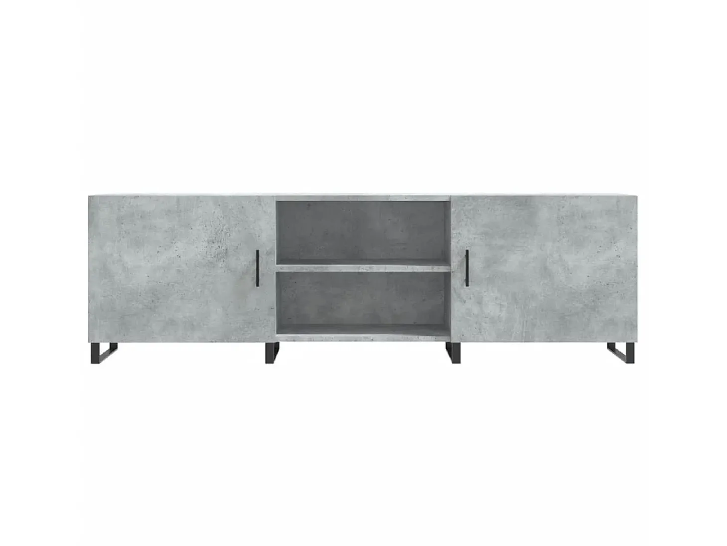 Mueble de TV madera de ingeniería gris hormigón 150x30x50 cm ES64931