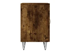 Mueble de TV madera de ingeniería roble ahumado 150x30x50 cm