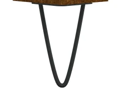 Mueble de TV madera de ingeniería roble ahumado 150x30x50 cm