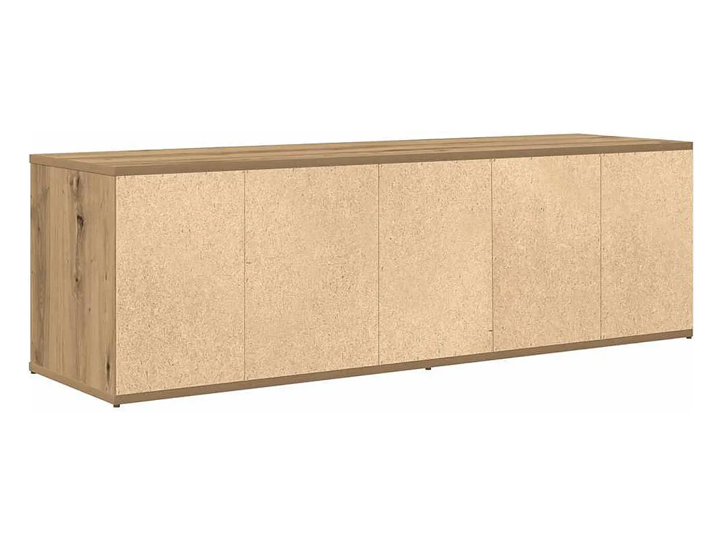Mueble de TV madera de ingeniería roble artesanal 120x34x37 cm