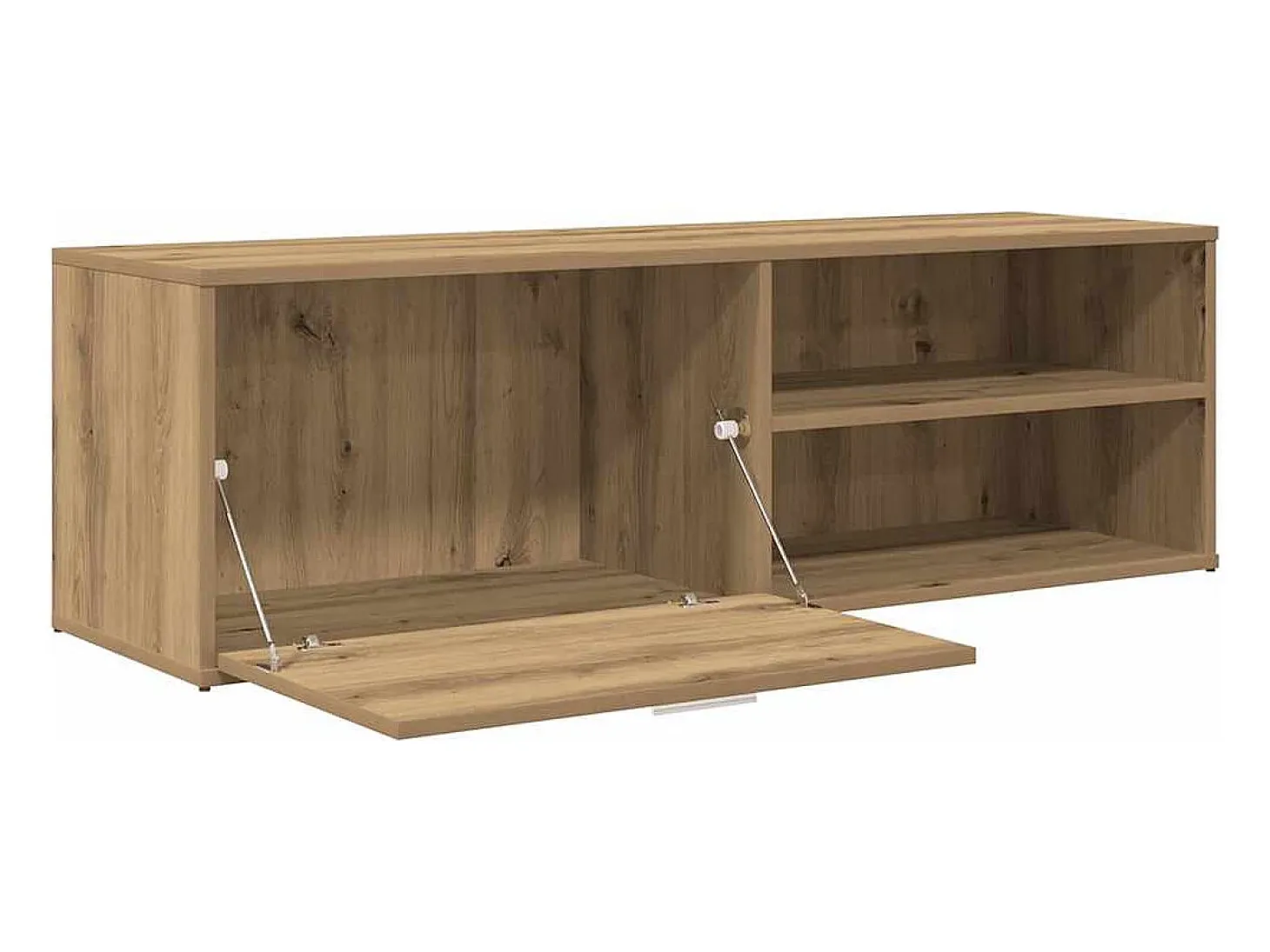Mueble de TV madera de ingeniería roble artesanal 120x34x37 cm