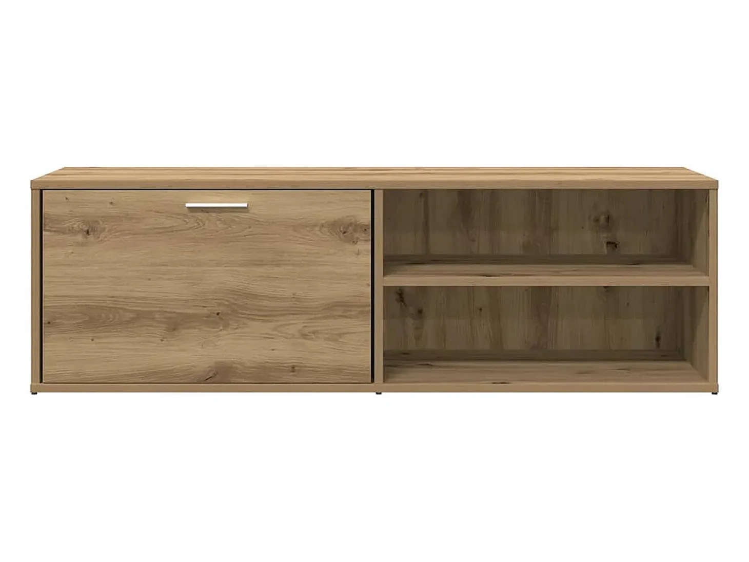 Mueble de TV madera de ingeniería roble artesanal 120x34x37 cm