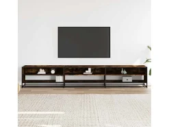 Mueble de TV madera de ingeniería roble ahumado 270x40x46 cm