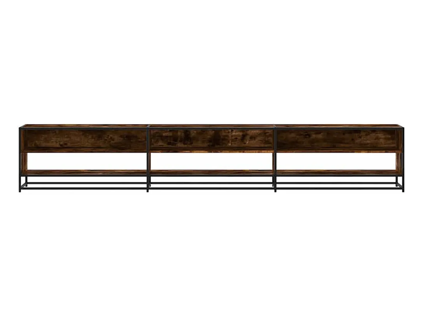 Mueble de TV madera de ingeniería roble ahumado 270x40x46 cm