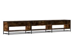 Mueble de TV madera de ingeniería roble ahumado 270x40x46 cm