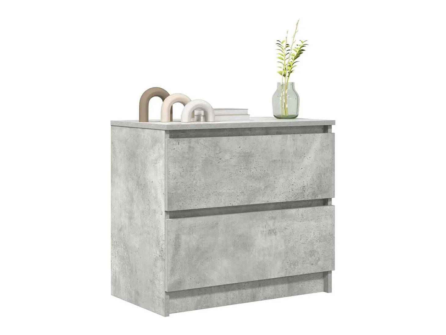Mueble de TV madera de ingeniería gris hormigón 60x35x54 cm