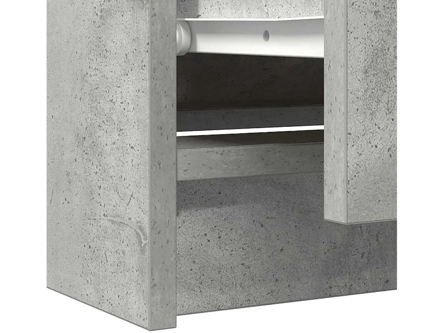 Mueble de TV madera de ingeniería gris hormigón 60x35x54 cm
