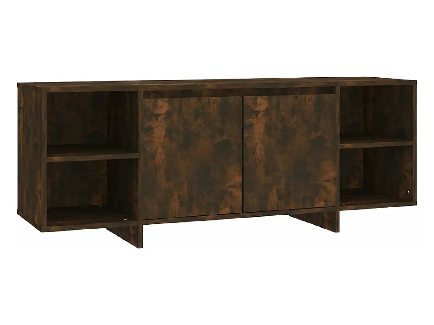 Mueble de TV madera de ingeniería roble ahumado 130x35x50 cm