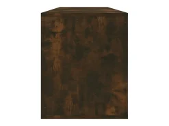 Mueble de TV madera de ingeniería roble ahumado 130x35x50 cm