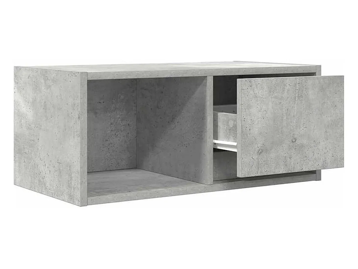 Mueble de TV madera de ingeniería gris hormigón 60x31x25,5 cm