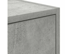 Mueble de TV madera de ingeniería gris hormigón 60x31x25,5 cm