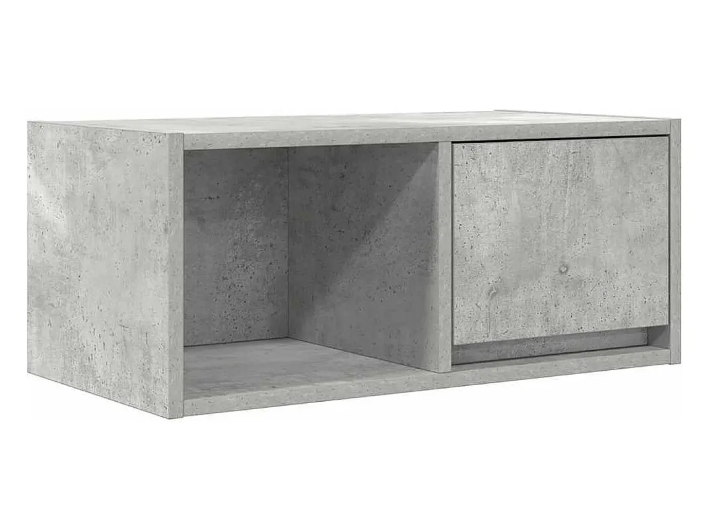 Mueble de TV madera de ingeniería gris hormigón 60x31x25,5 cm