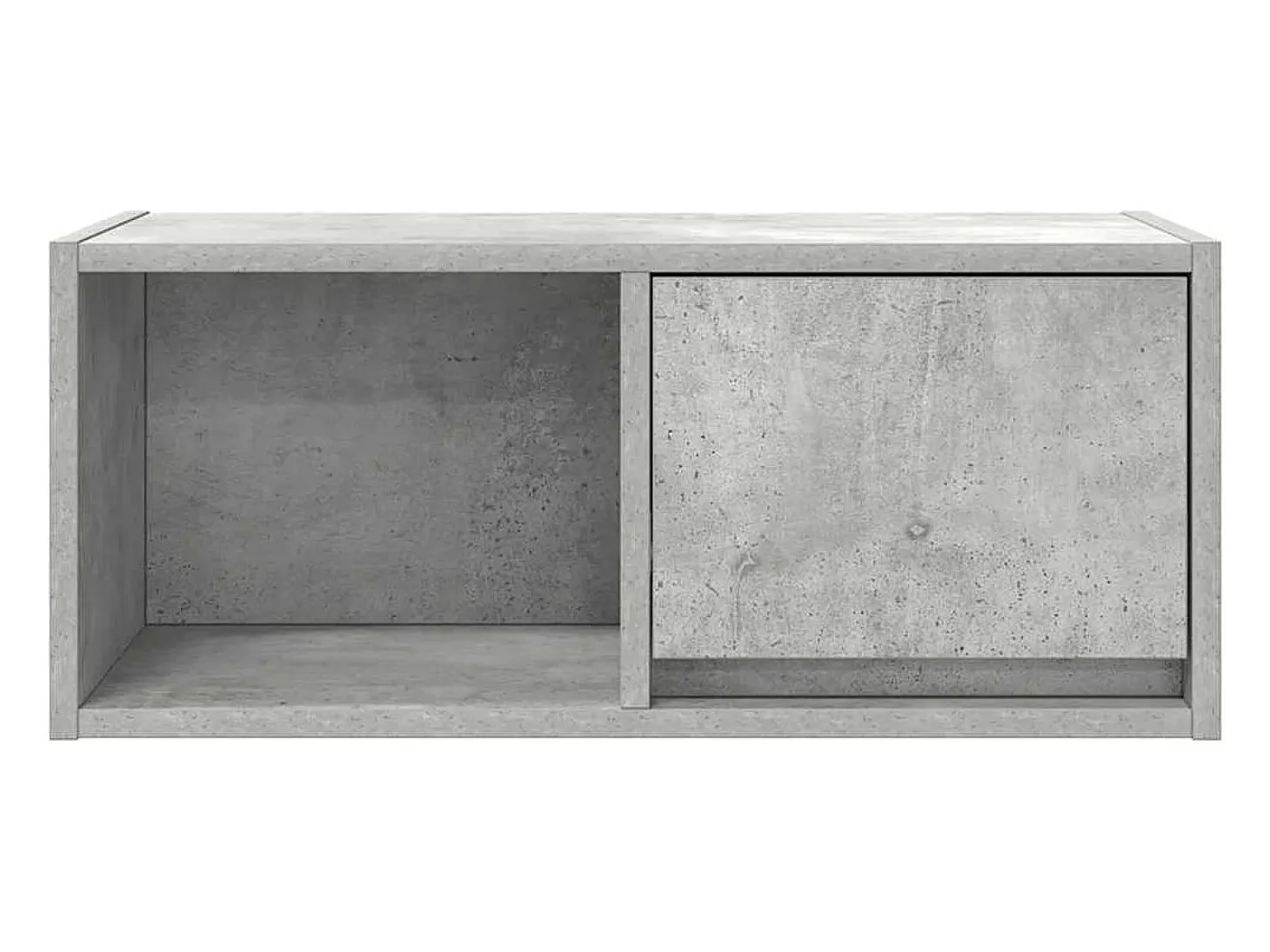 Mueble de TV madera de ingeniería gris hormigón 60x31x25,5 cm