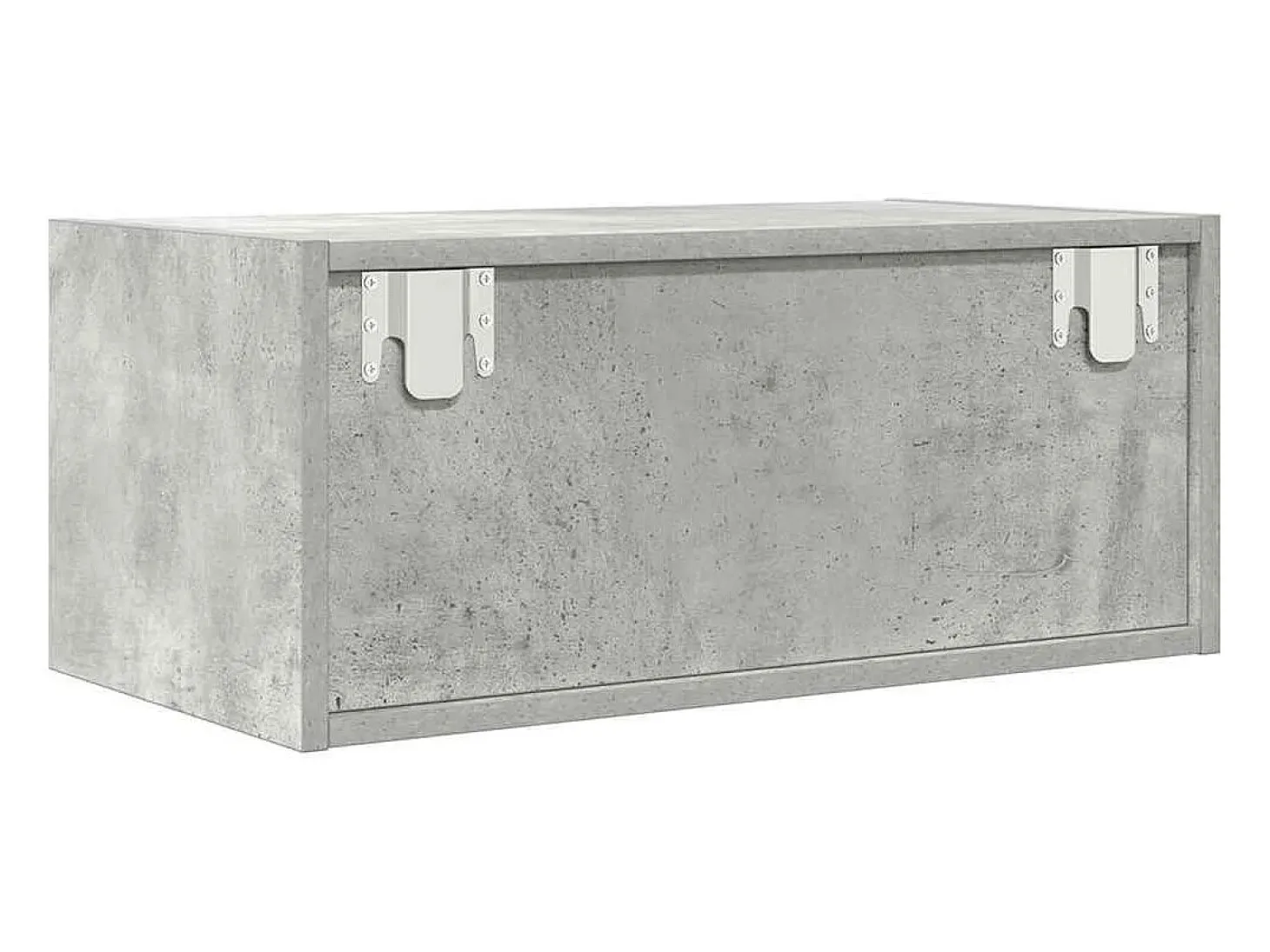 Mueble de TV madera de ingeniería gris hormigón 60x31x25,5 cm