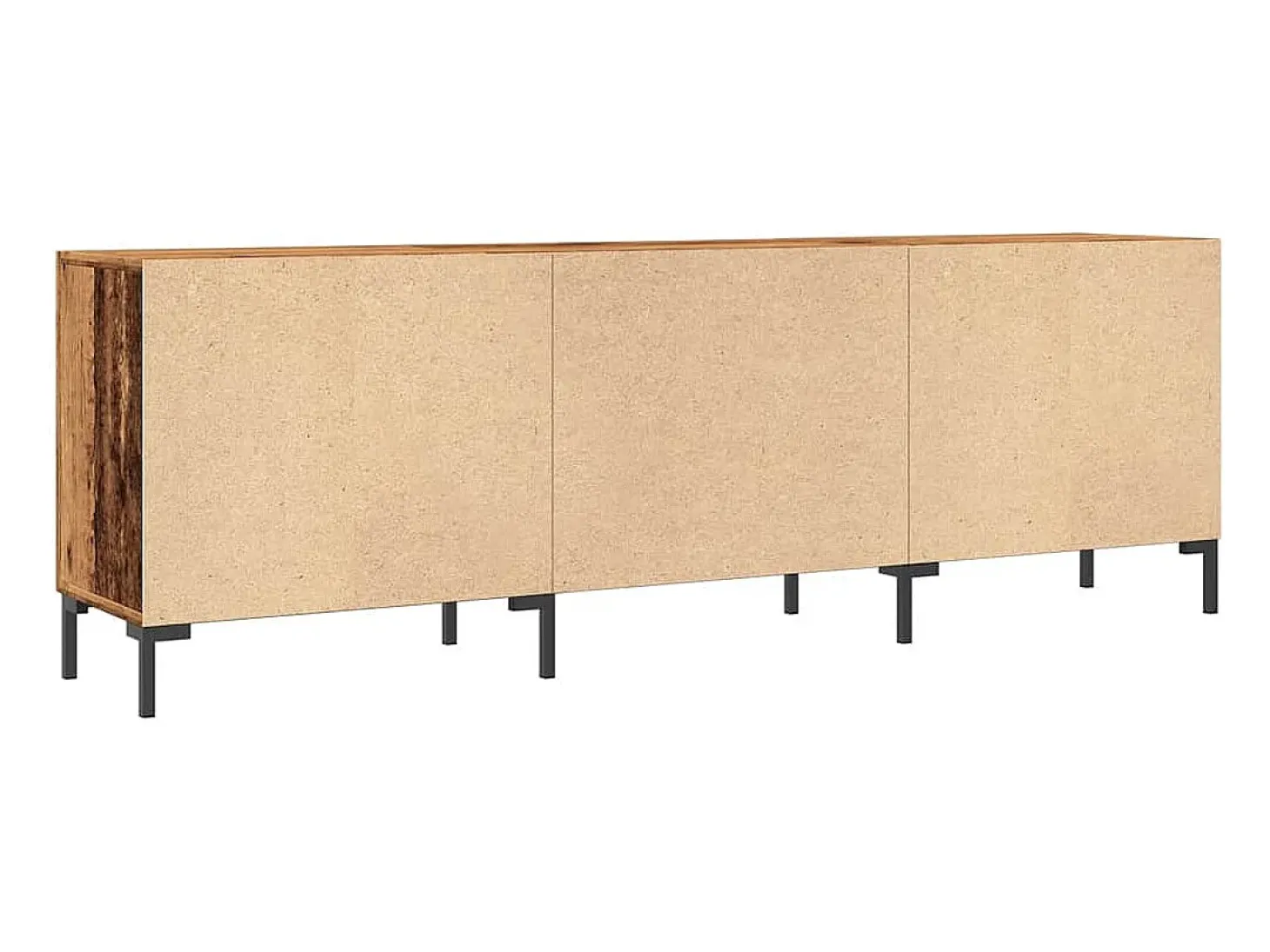 Mueble de TV madera de ingeniería envejecida 150x30x50 cm